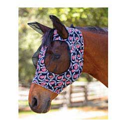 Comfort Fit Deluxe Horse Fly Mask with Ears and Forelock Opening Professional's Choice